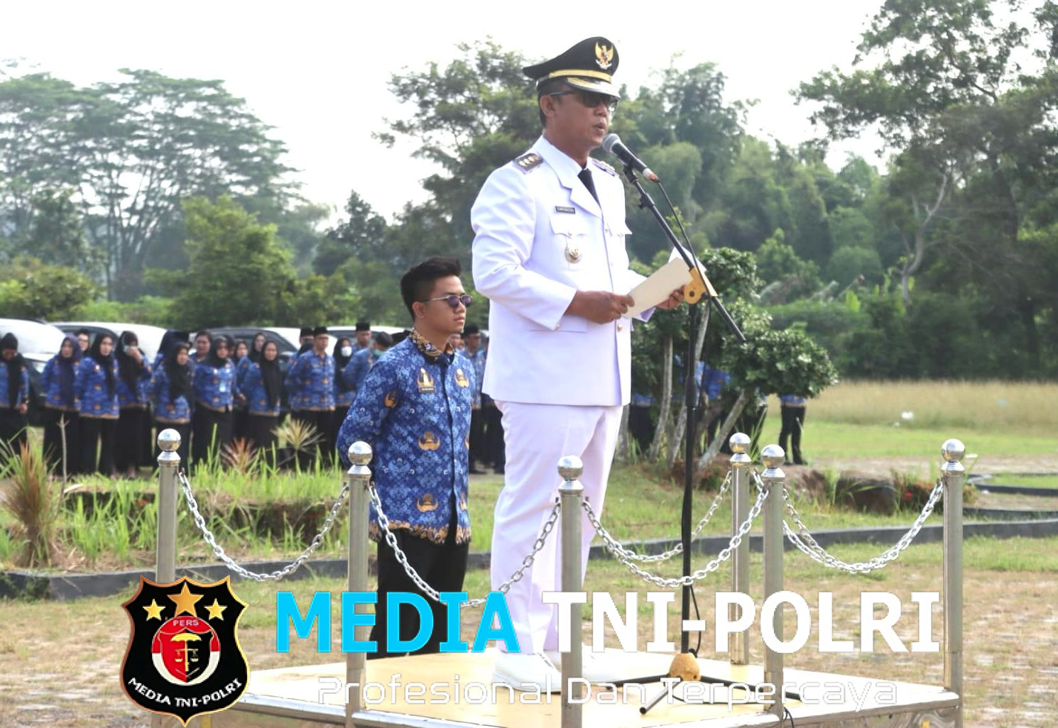Kapolres Lampung Tengah Hadiri Upacara Peringatan Hari Otonomi Daerah XXIX Tahun 2025