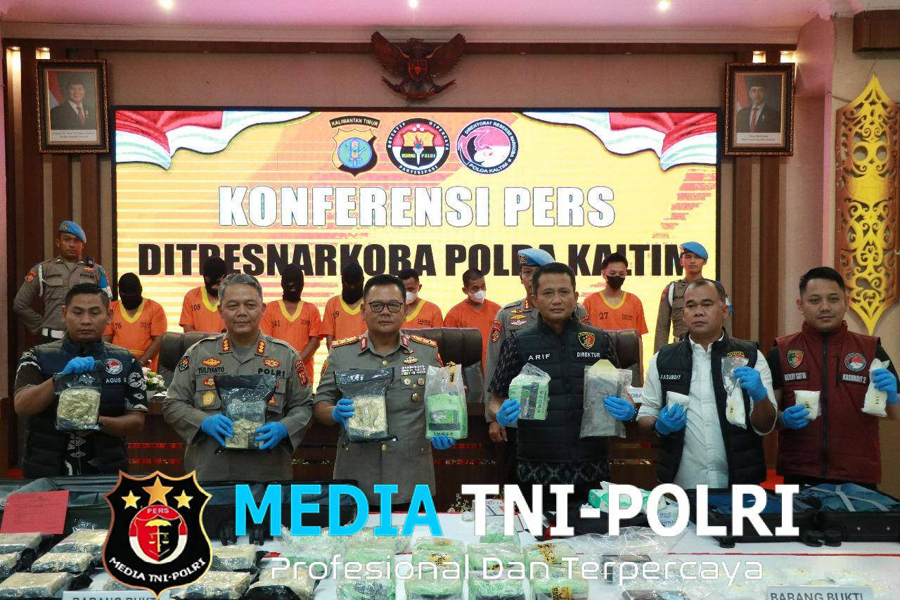 Polda Kaltim Ungkap Peredaran Narkoba di Samarinda-Balikpapan, 8 Orang Jadi Tersangka