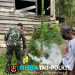 Basmi Malaria, Satgas Yonif 131/Brajasakti Lakukan Fogging di Kampung Ampas Perbatasan Papua