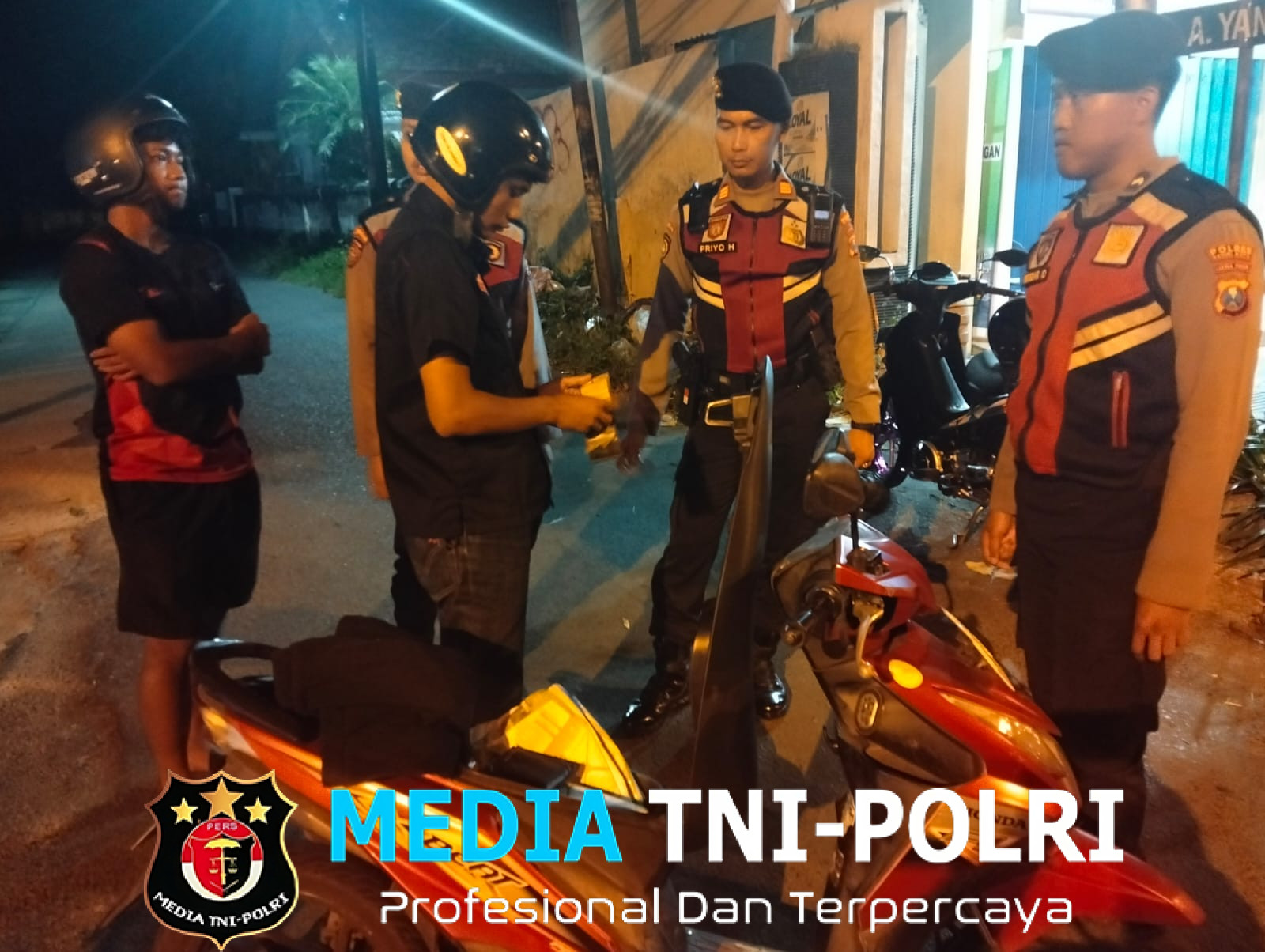 Sat Samapta Polres Kediri Kota Patroli KRYD Guna Pastikan Wilayah Hukumnya Kondusif Saat Weekend