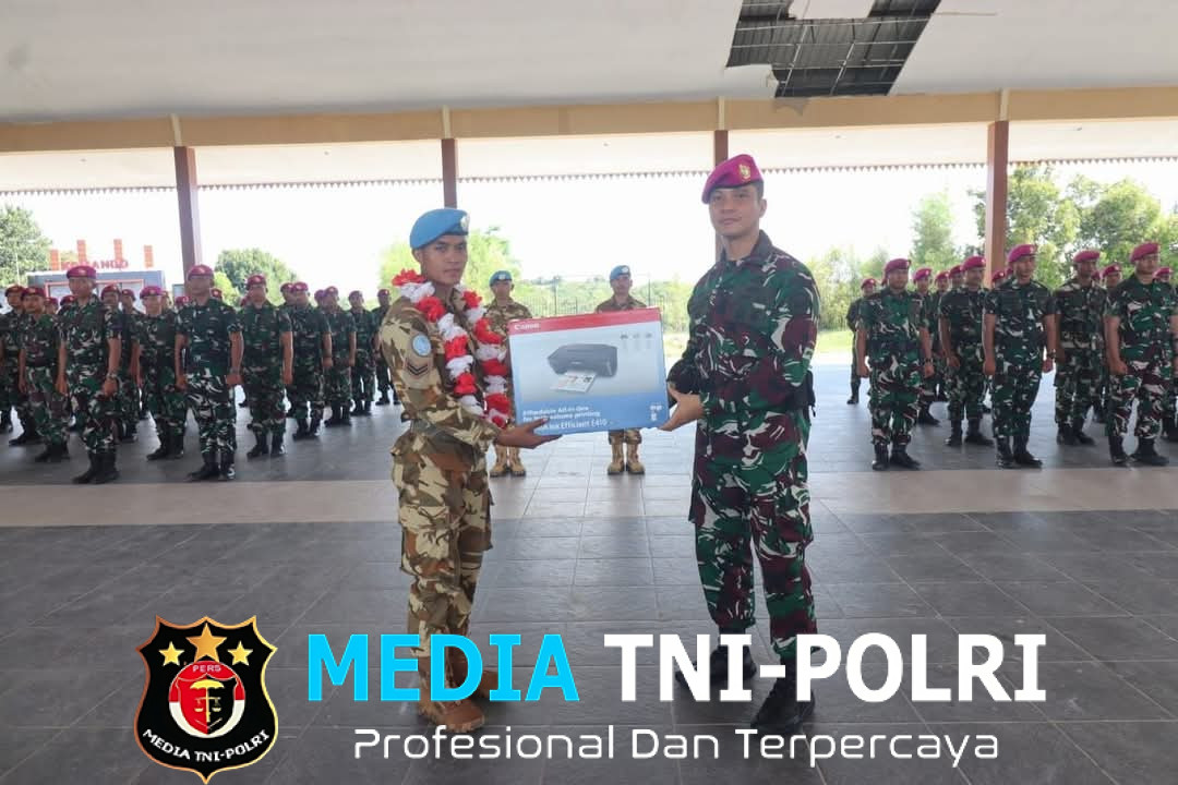 Penyambutan Prajurit Terbaik Petarung Malaka Purna Satgas UNIFIL
