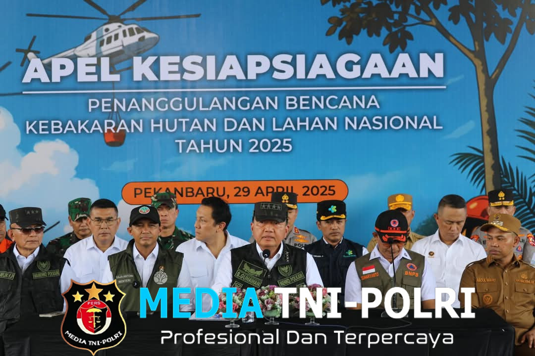 Gelar Apel Siaga, Menko Polkam Tekankan Target Pemerintah Kendalikan Karhutla