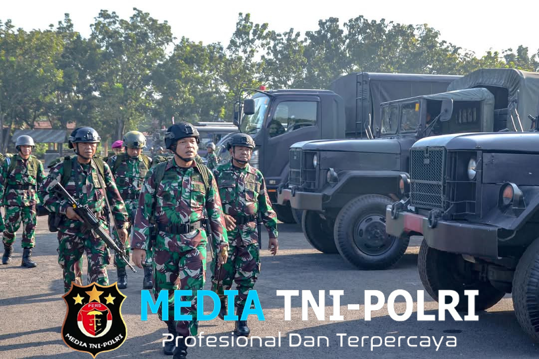 Prajurit Yonif 1 Marinir Laksanakan Apel Gelar Material dan Kesiapan Tempur di Depan Danbrigif 2 Marinir