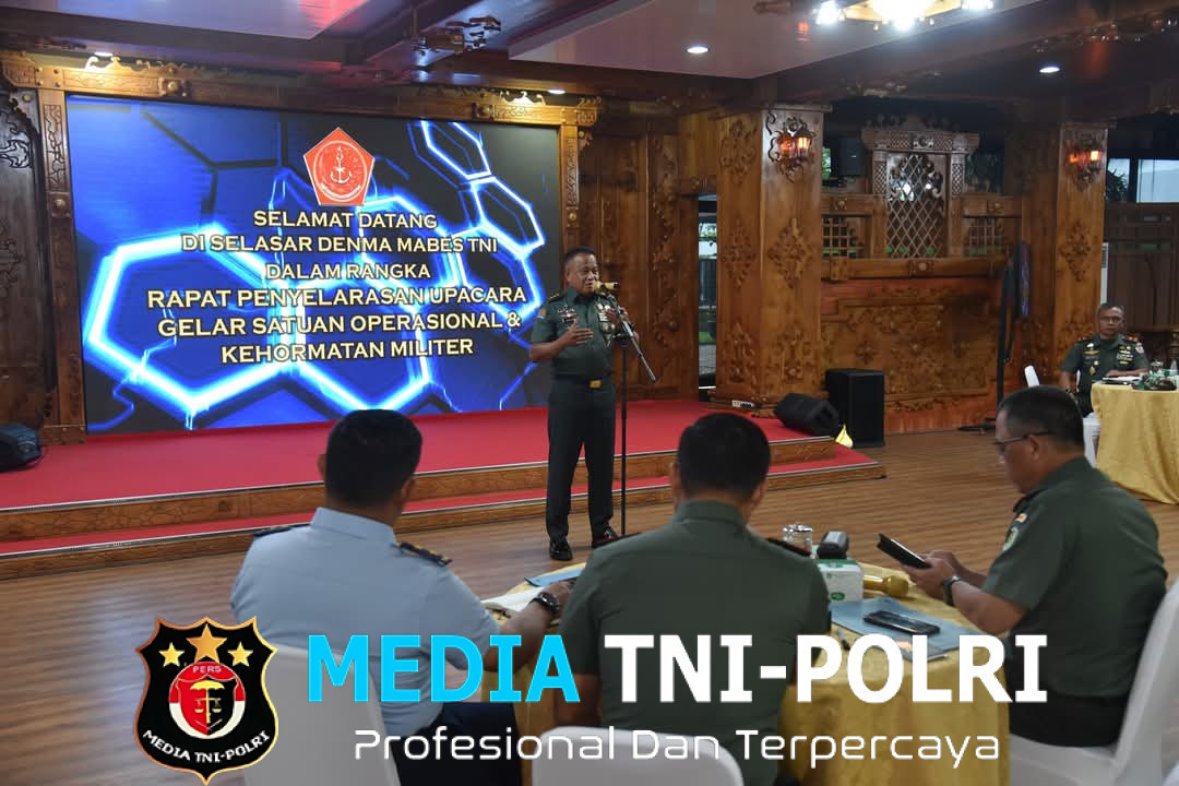 Wadan Kormar Hadiri Rapat Penyelarasan Gelar Satuan Operasional dan Tradisi Kehormatan Militer