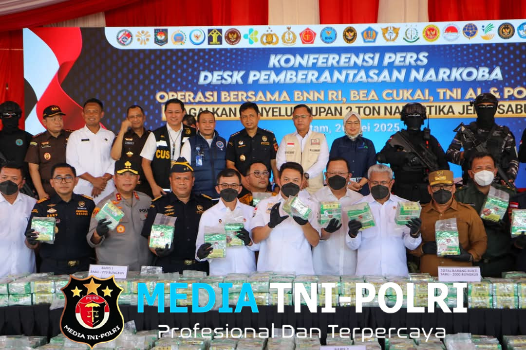 Kembali Gagalkan 2 Ton Sabu, Menko Polkam Apresiasi Operasi Gabungan di Perairan Kepri