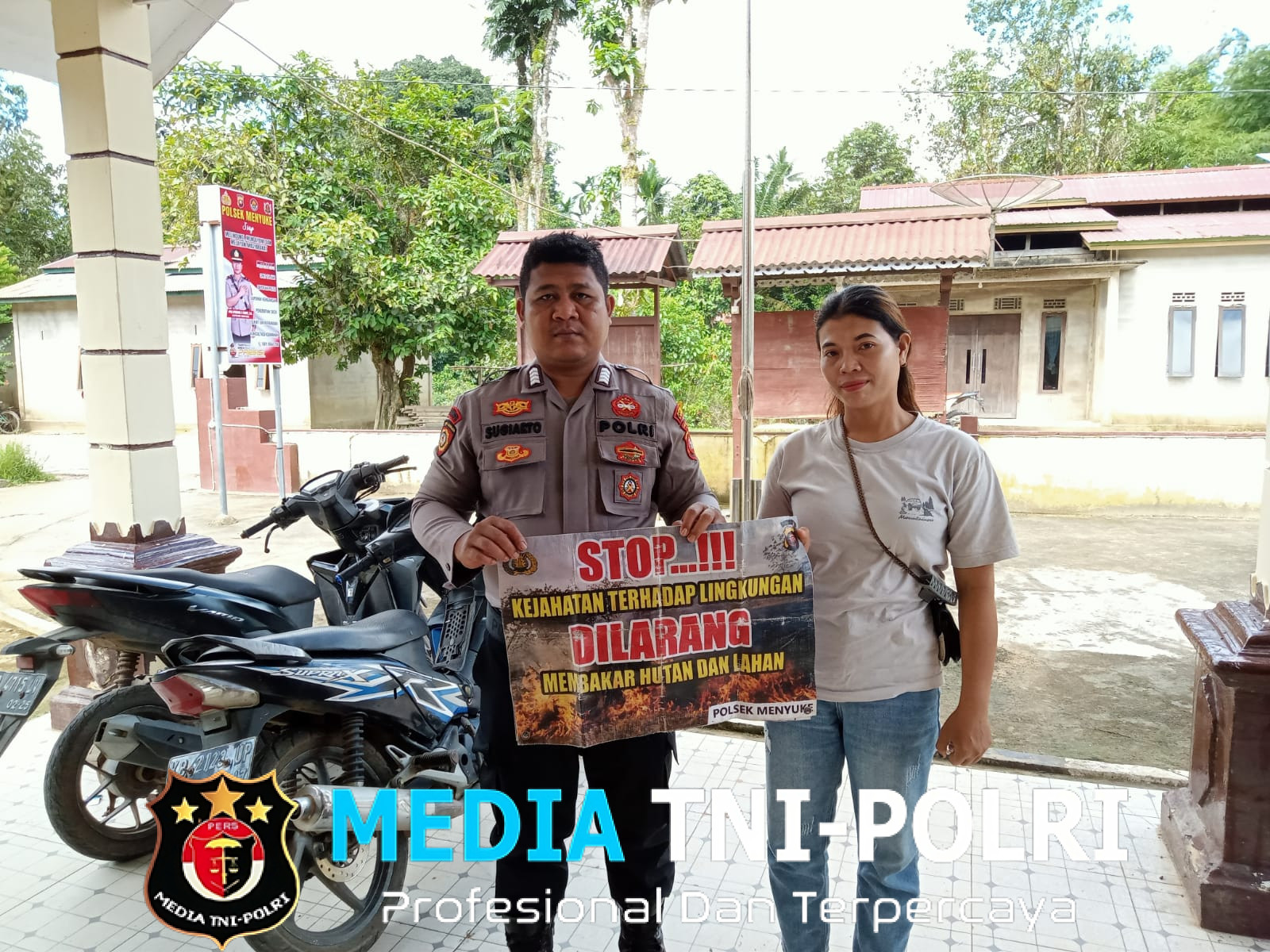 Samapta Polsek Menyuke Berikan Sosialisasi Kepada Warga