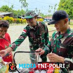 Satgas Yonif 131/Brajasakti Bantu Warga Kampung Waris dengan Pelayanan Kesehatan, Bukti Nyata Cinta Tanah Air
