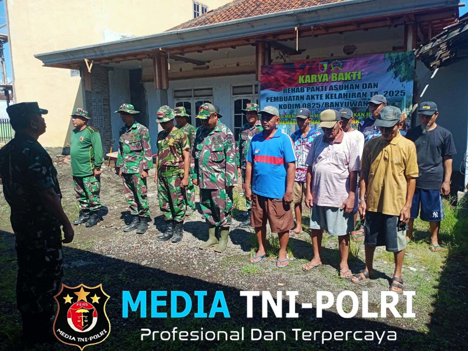 TNI AD Gelar Karya Bakti di Panti Asuhan Hj. Siswani, Wujudkan Kepedulian Sosial