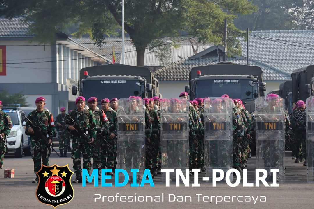 Aksi Sigap Prajurit Batalyon Arhanud 1 Marinir dalam Pengamanan Hari Buruh Internasional