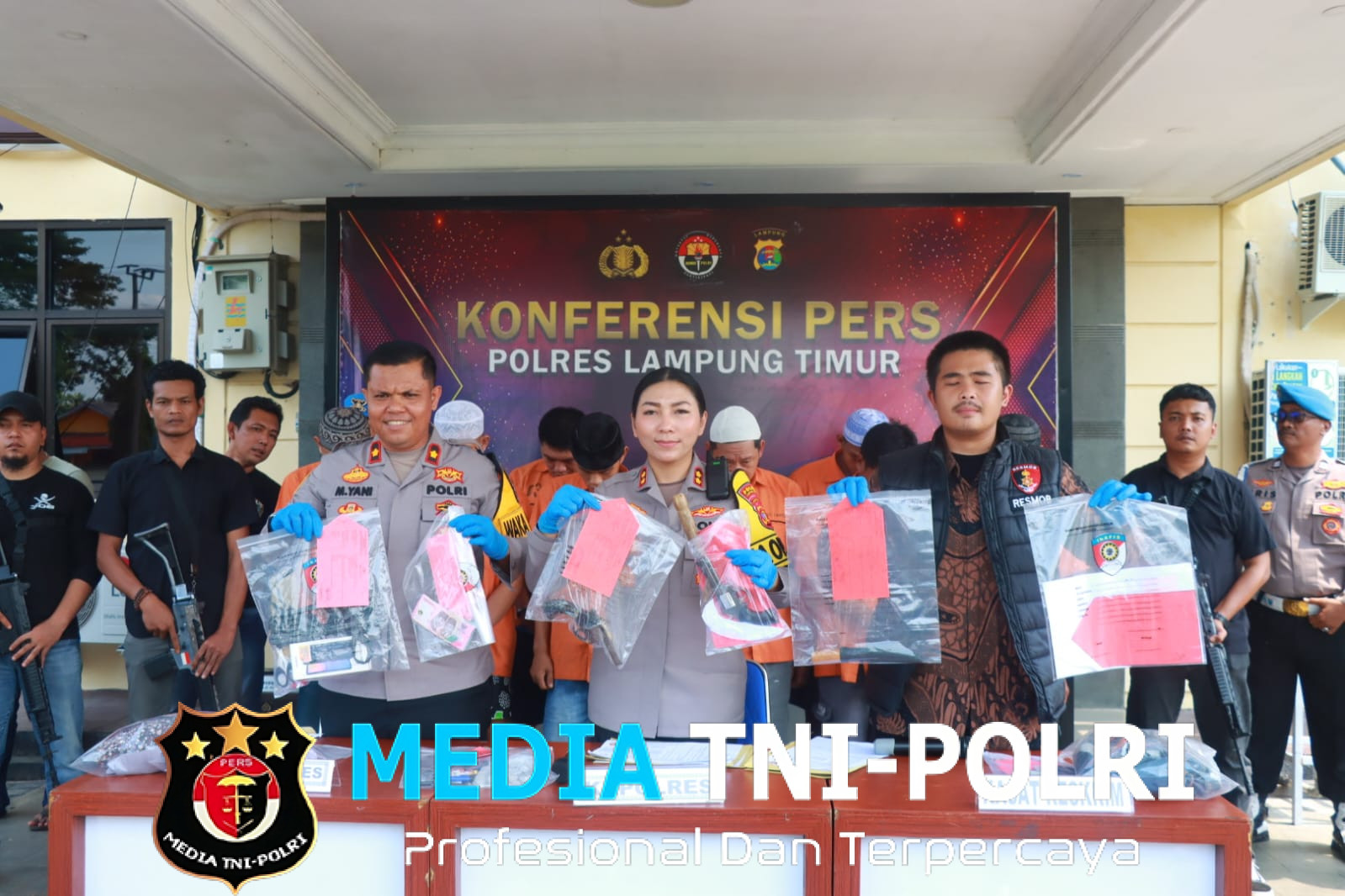 10 Pelaku Kejahatan Konvensional Di Lampung Timur, Berhasil Diringkus Polisi