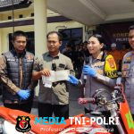 Kasus Curanmor Terungkap, Kapolres Lampung Timur Serahkan Sepeda Motor Pada Korban