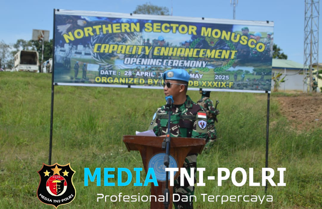 Dansatgas INDO RDB 39 F Monusco Pimpin Pembukaan Pelatihan Mortir terhadap Tentara Kongo