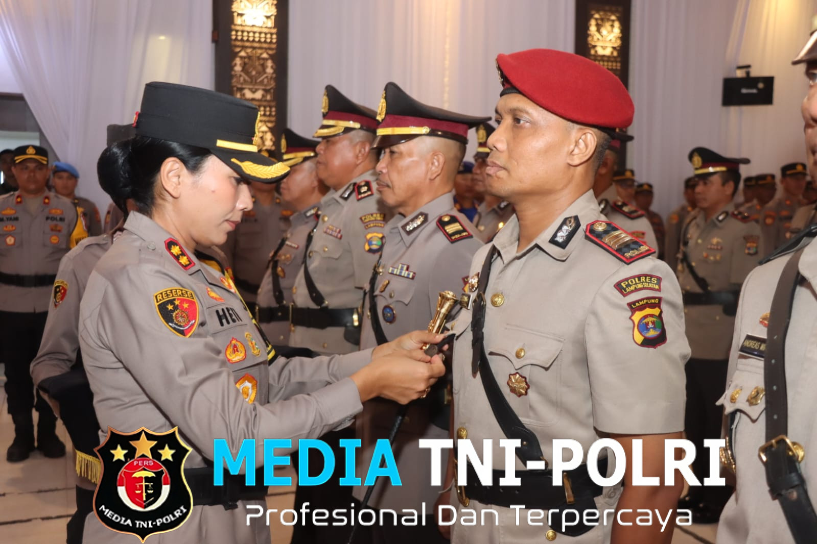 Kapolres Lampung Timur Pimpin Sertijab Sejumlah Pejabat Utama dan Kapolsek