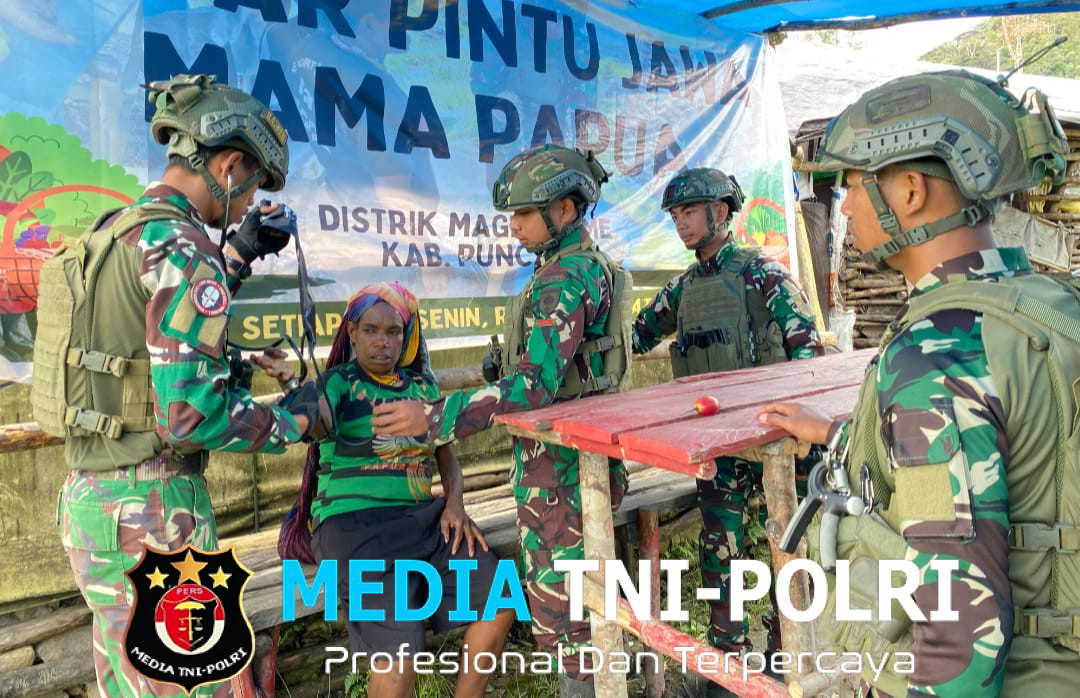 Mereka Datang dengan Sayur dan Luka, Satgas TNI Hadiahkan dengan Senyum dan Harapan