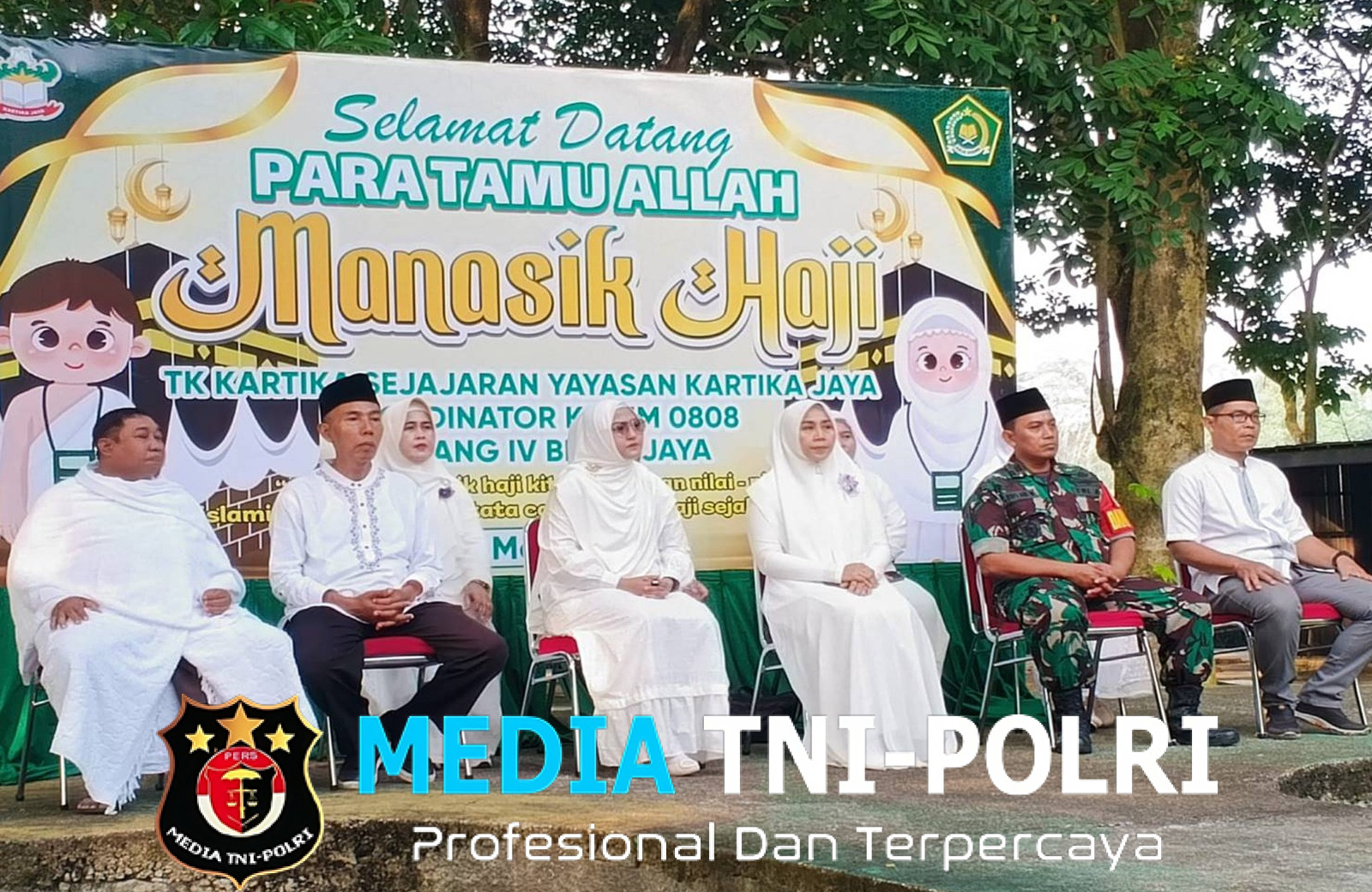 Edukasi di Ruang Terbuka, TK Kartika Kodim 0808 Bersama Kemenag Kenalkan Tata Cara Ibadah Haji