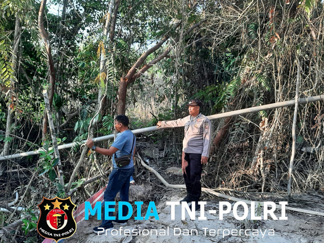 Polsek Mandor Bersama Aparat Desa Himbau Warga Cegah Aktivitas PETI di Kerohok