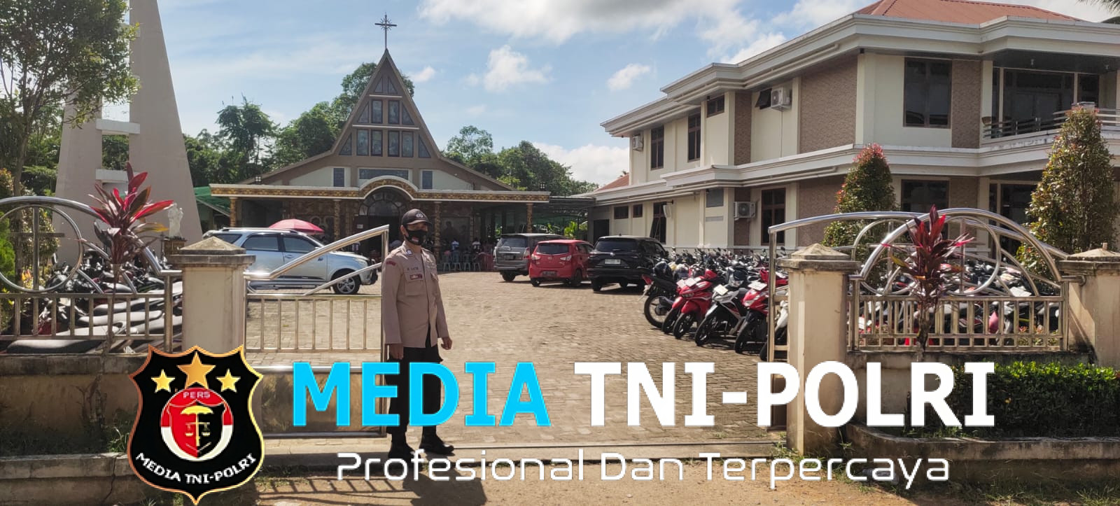 Wujud Nyata Hadirnya Polri di Tengah Umat, Polsek Mempawah Hulu Amankan Ibadah Minggu