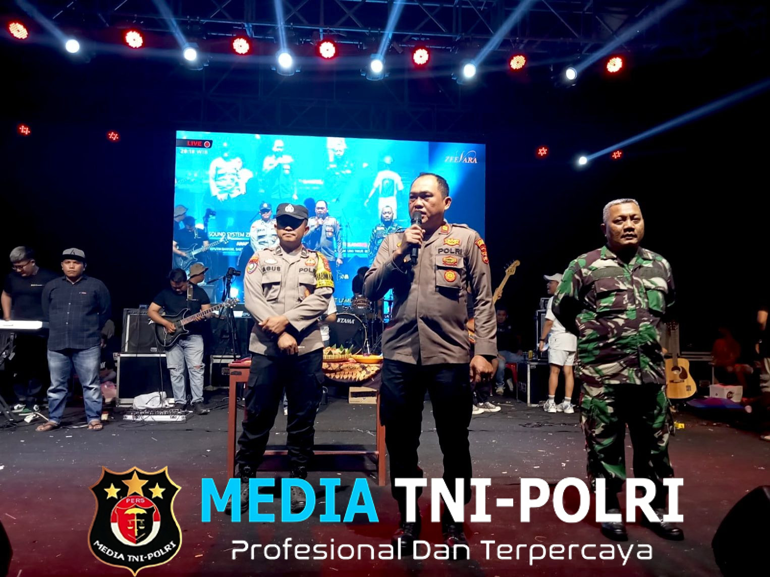 Pererat Persatuan Bikers Nusantara, Polres Lampung Tengah dan Jajaran Amankan Anniversary Motor CB Lampung ke-4 di Way Seputih