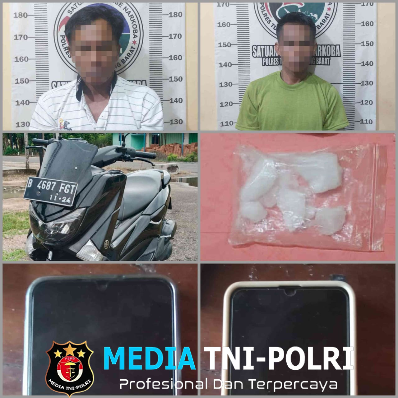 Hasil Pengembangan Kasus, 2 (dua) Pria Dewasa Ditangkap Kembali oleh Unit Opsnal Satresnarkoba Polres Tulang Bawang Barat