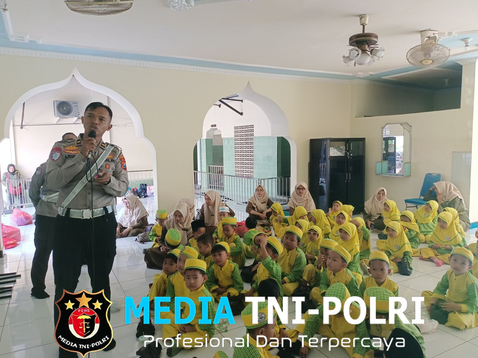 Satlantas Polres Kediri Kota Kenalkan Tertib Lalu Lintas Sejak Dini Lewat Program POLSANAK