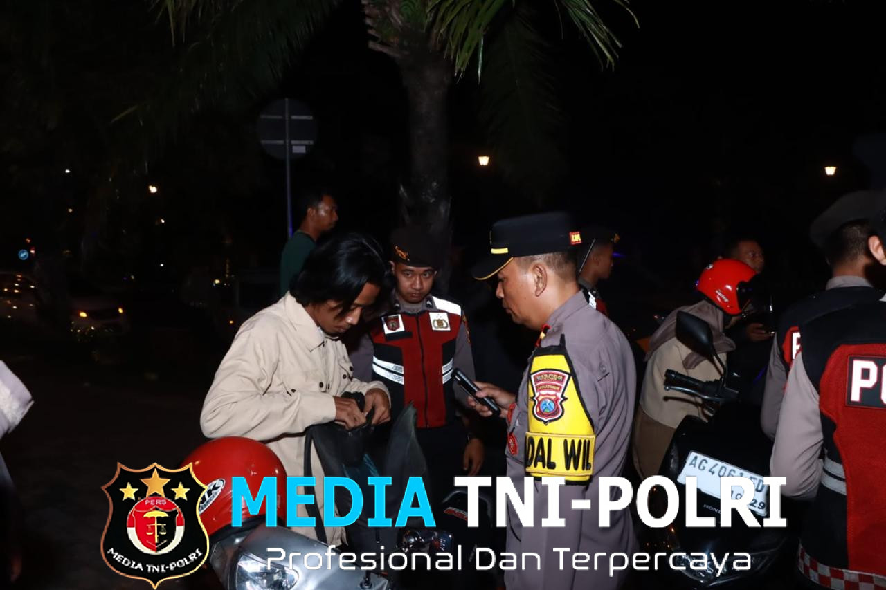 Unit Turjawali Satlantas Polres Kediri Kota Intensifkan Patroli Malam Cegah Balap Liar