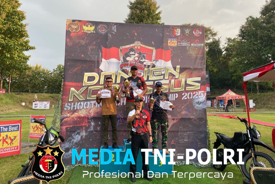 Brimob Polda Jateng Raih Juara 1 di Kejuaraan Menembak Danjen Kopassus Cup 2025