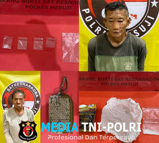 Kedapatan Memiliki Sabu, Dua Orang Diamankan Sat Res Narkoba Polres Mesuji