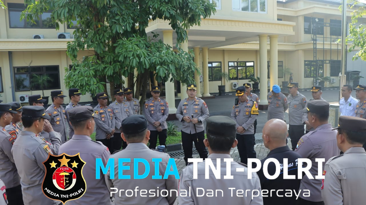 Apel Jam Pimpinan Kapolres Puji Kinerja Anggota Amankan Kegiatan Tanpa Ekses