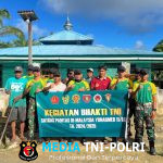 Sinergi Satgas Pamtas Yonarmed 11 Kostrad dan Warga Perkuat Kemanunggalan di Perbatasan