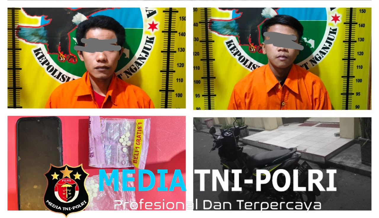 Polres Nganjuk Tangkap 4 Pengedar Pil LL, Ribuan Butir Disita, DPO Masih Diburu