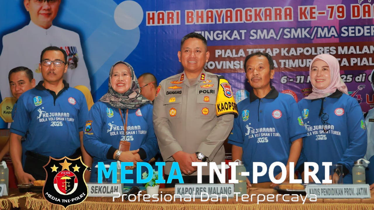 Sambut Hari Bhayangkara, Polres Malang & SMAN 1 Turen Gelar Kejuaraan Voli se-Jawa Bali