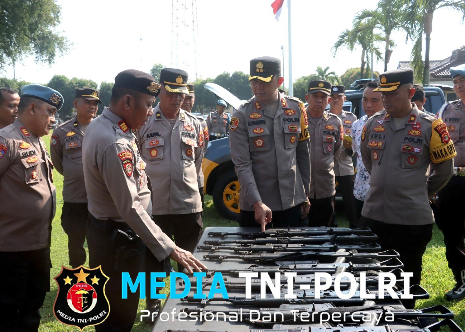 Kapolres Lampung Tengah Laksanakan Pengecekan Randis dan Senpi, Pastikan Kesiapsiagaan Personel
