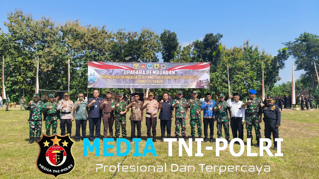 Buka TMMD Tlogotirto, Bupati Sampaikan 3 Prioritas Pembangunan