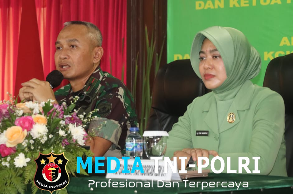 Danrem 051/Wkt dan Ketua Persit KCK Koorcab Rem 051/Wkt Laksanakan Kunjungan Kerja ke Kodim 0508/Depok