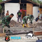 Satgas TMMD Kodim 0320 Dumai Mulai Tahap Pengecoran Pondasi Rehab RLTH