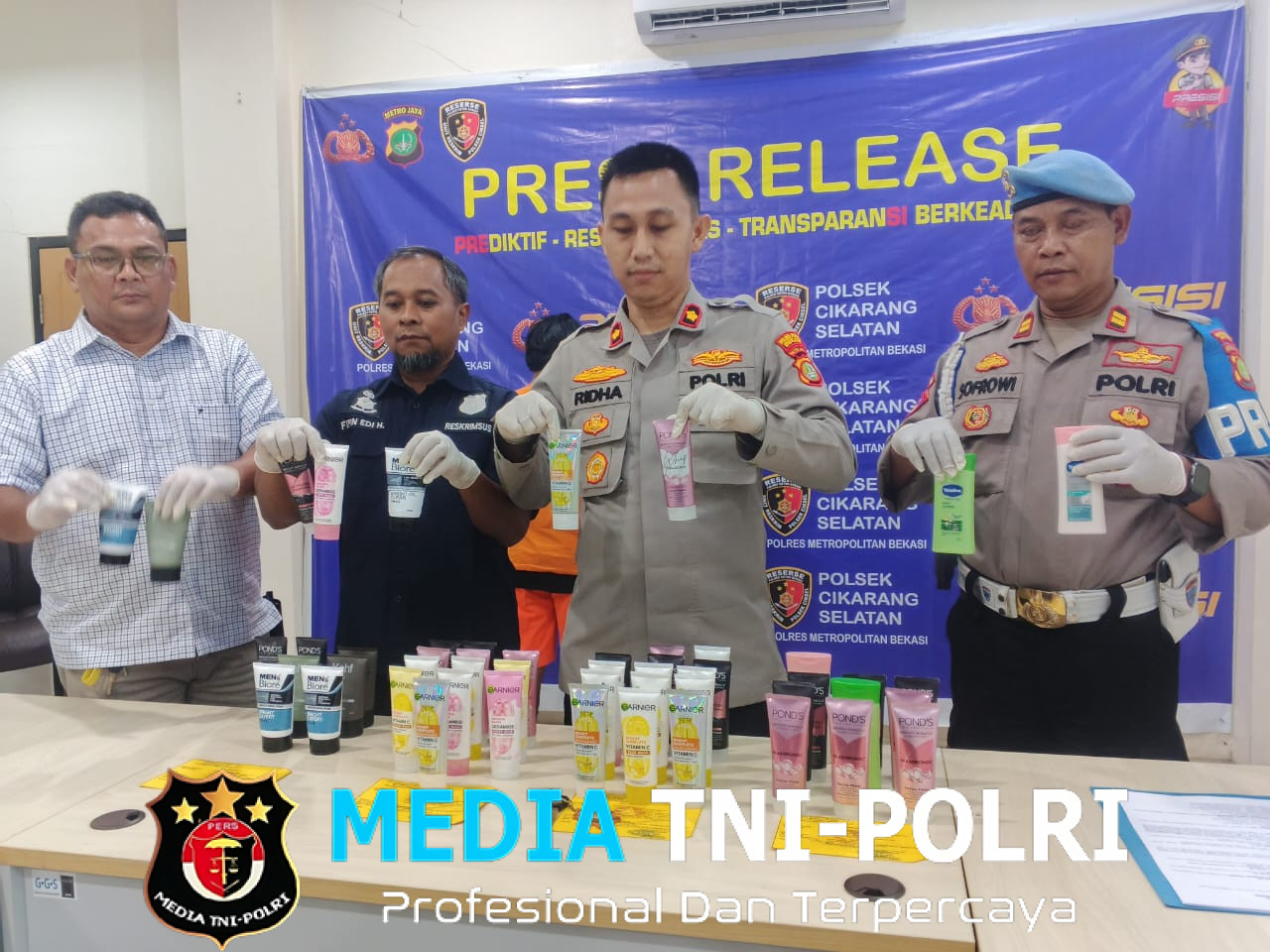 Polsek Cikarang Selatan Tangkap Ibu dan Anak Pelaku Pencurian di Minimarket