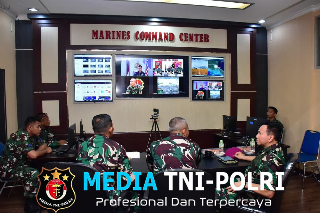 Perkuat Material Tempur Modern, Askomlek Dankormar Tinjau Uji Kesiapan ISR Mobile Puskodal Korps Marinir