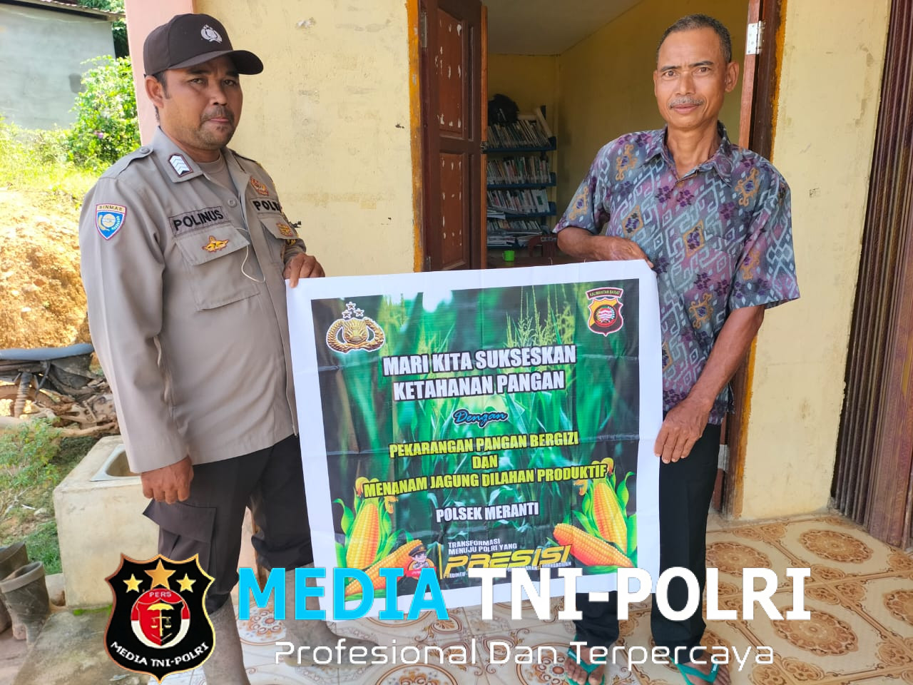 Bhabinkamtibmas Polsek Meranti Gencar Memberi Himbauan Untuk Menanam Jagung