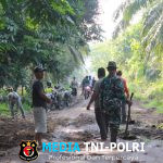 Satgas TMMD Ke 124 Kodim 0320 Dumai Pasang Target, Agar Akses Jalan Kelurahan Bukit Kayu Kapur Tepat Waktu