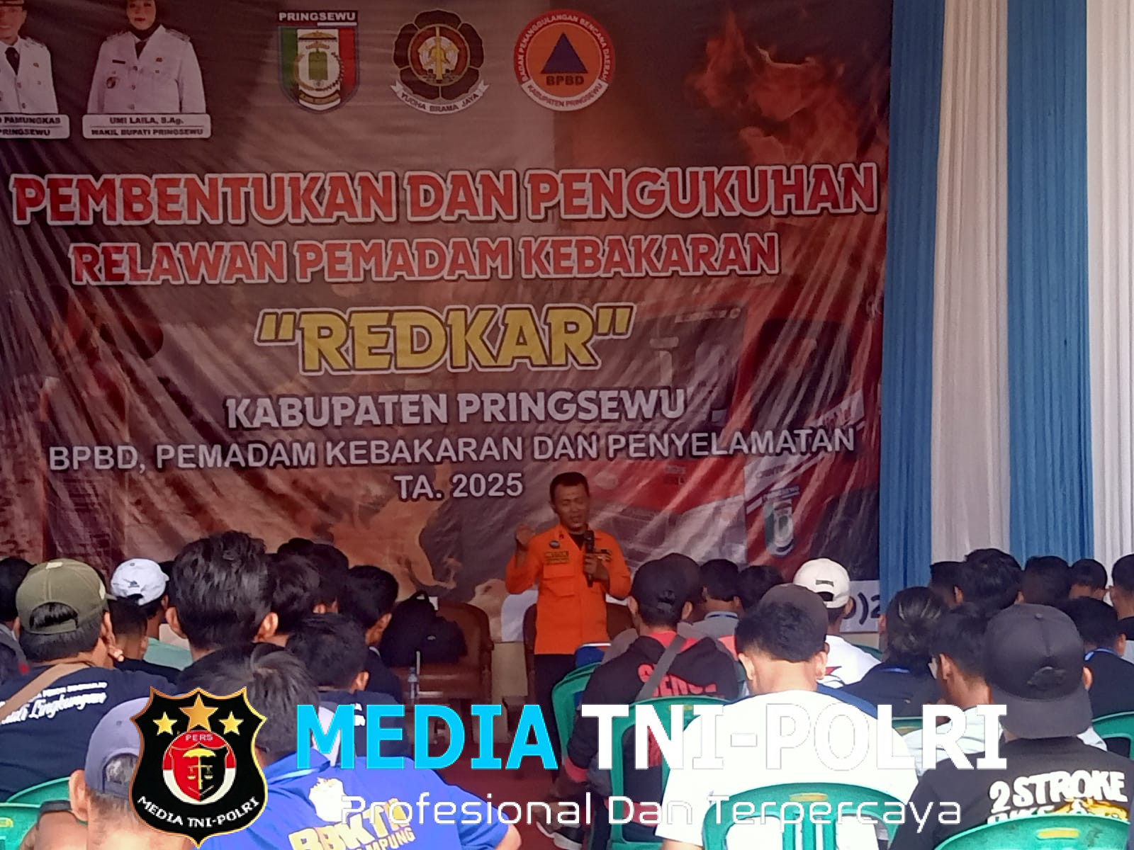 BPBD Pemkab Pringsewu Bentuk Relawan Pemadam Kebakaran