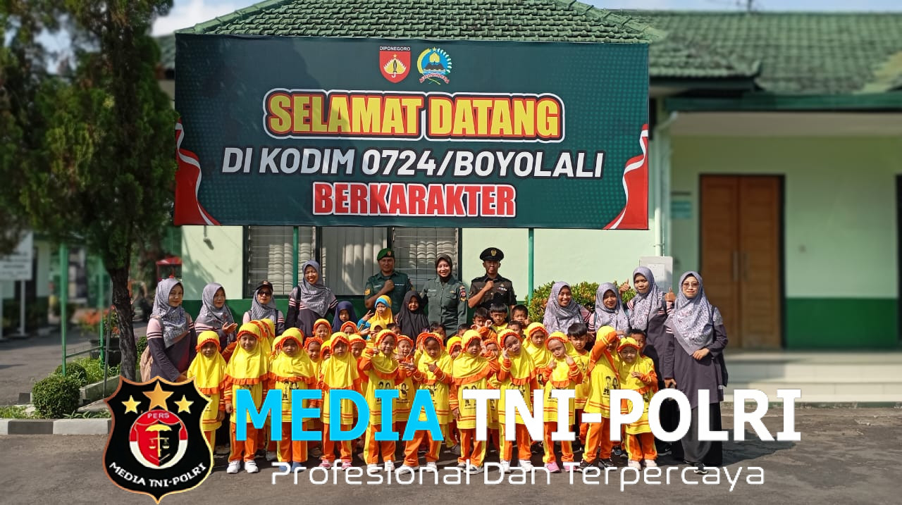 Perkenalkan Institusi TNI, Kodim Boyolali Terima Kunjungan TK BA Aisyah Sendanglo Simo