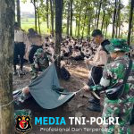 Babinsa Latih Kepemimpinan dan Kekompakan Siswa Melalui Outbound Dalam Bingkai PPBN