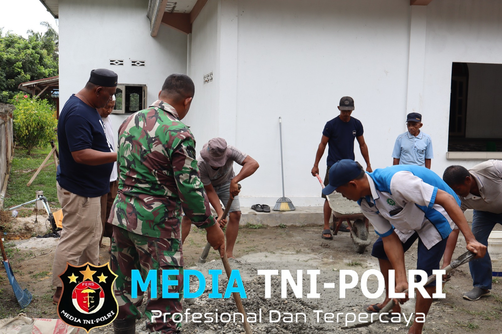 TMMD ke-124 Sinergikan TNI dan Masyarakat Wujudkan Sumur Bor dan Fasilitas Sanitasi Layak di Masjid Al-Amin