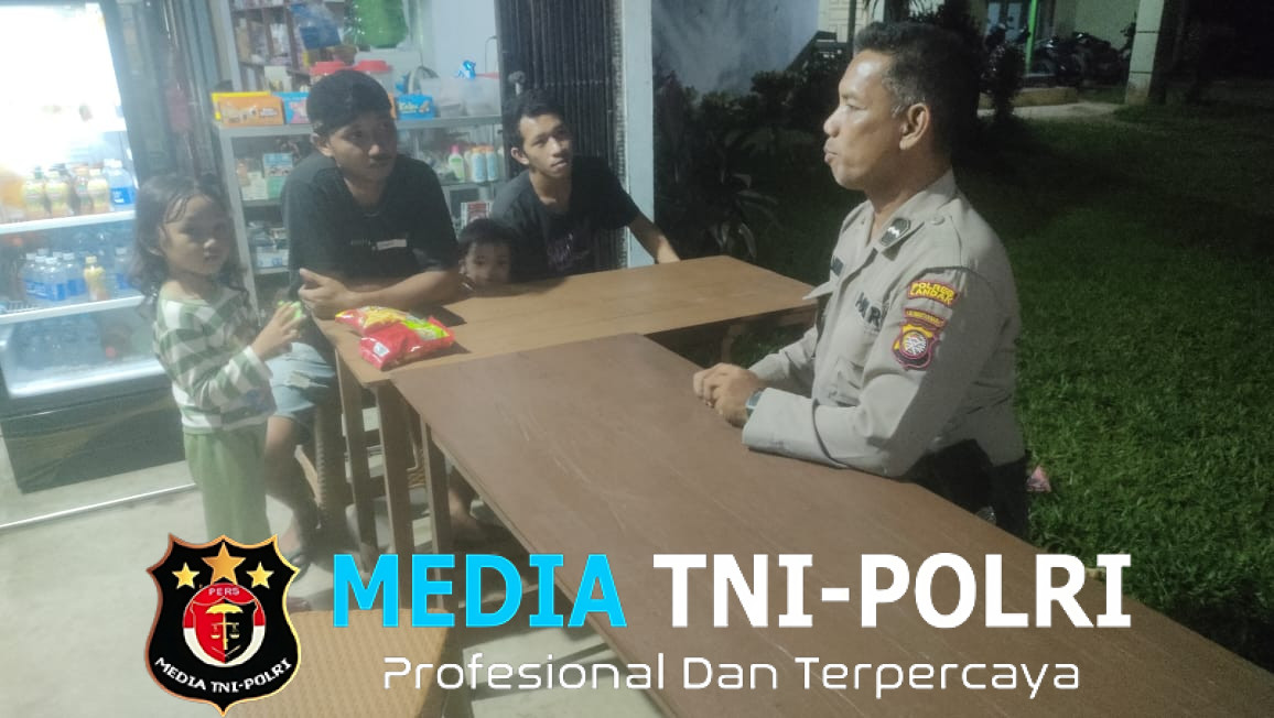 Cegah Premanisme Personil Polsek Berikan Edukasi di Saat Patroli Malam