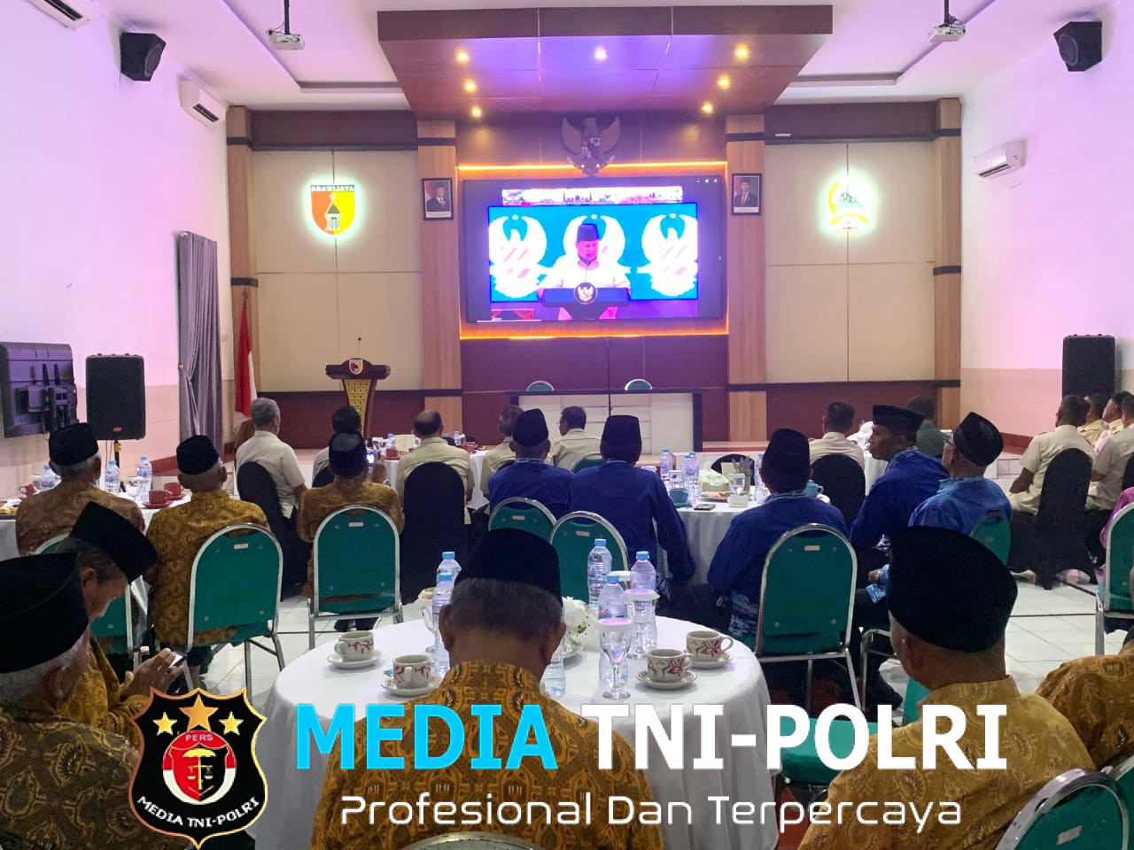 Kodim 0819 Pasuruan Ikuti Halal Bihalal Virtual Bersama Presiden RI