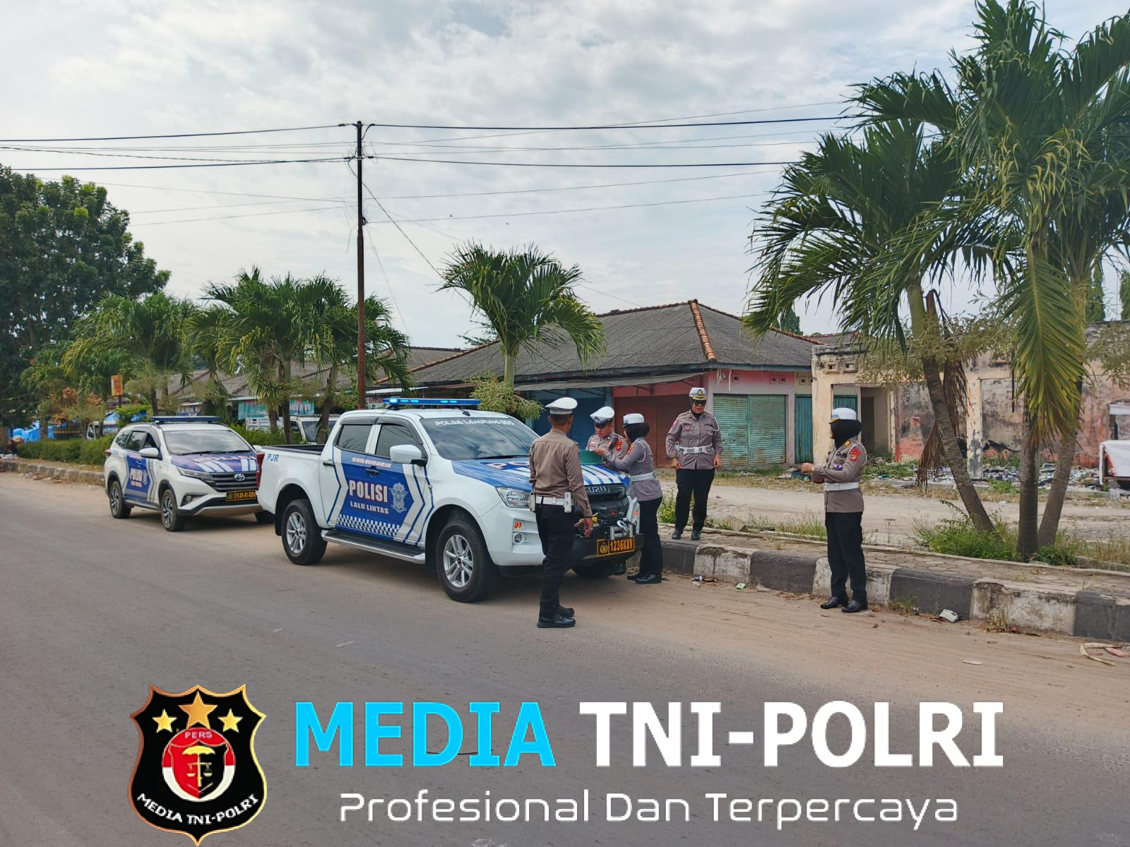 Satlantas Polres Tulang Bawang Barat dan Ditlantas Polda Lampung Laksanakan Kajian Aspek Jalan untuk Kurangi Kecelakaan di Jalan Raya