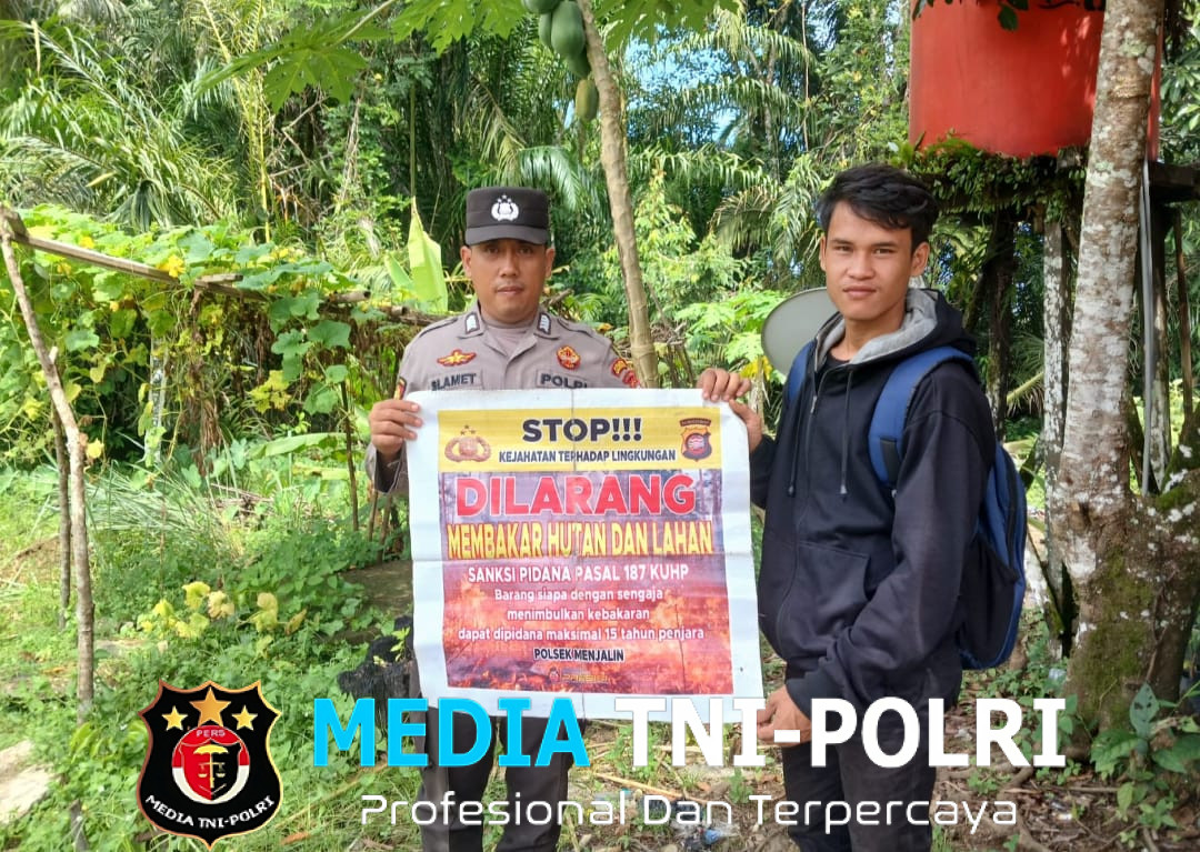 Aktif Cegah Karhutla Polsek Menjalin Sosialisasi dan Himbauan Langsung kepada Masyarakat