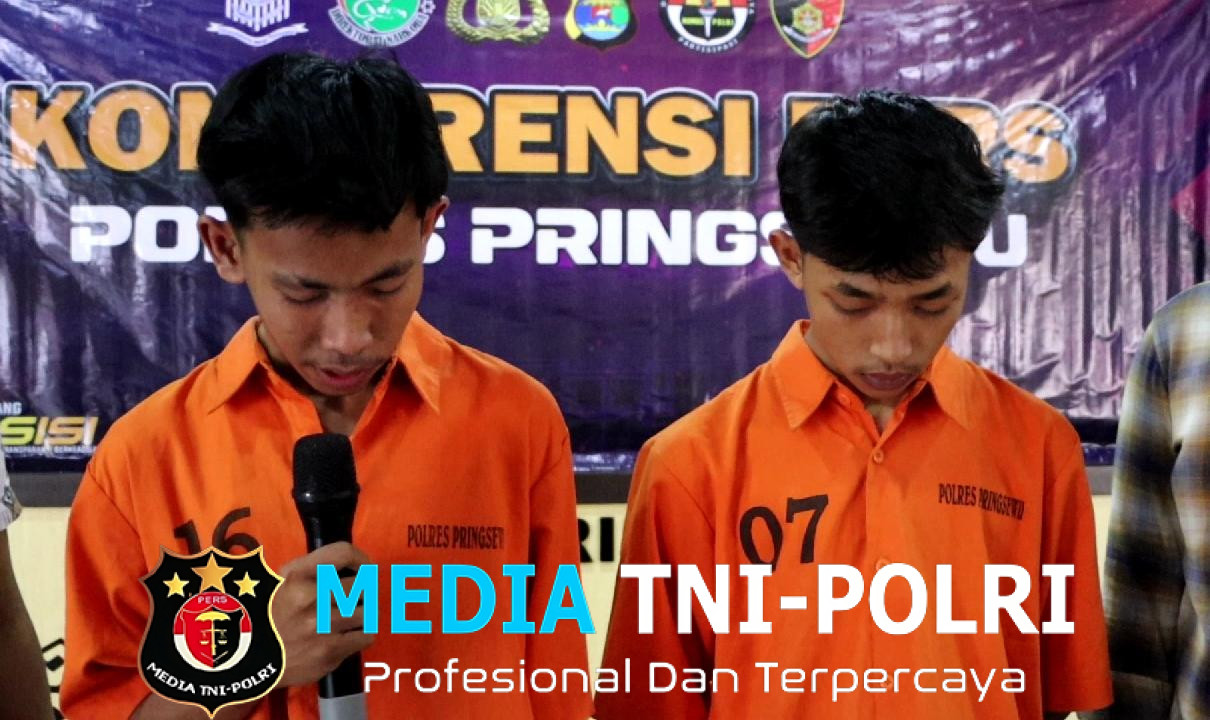 Dua Anggota Geng BOM21 Tersangka Kepemilikan Sajam, Minta Maaf ke Warga Pringsewu