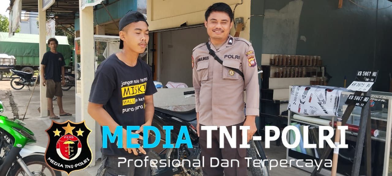 Personil Polsek Mempawah Hulu Sambangi Warga Karangan, Sampaikan Himbauan Kamtibmas