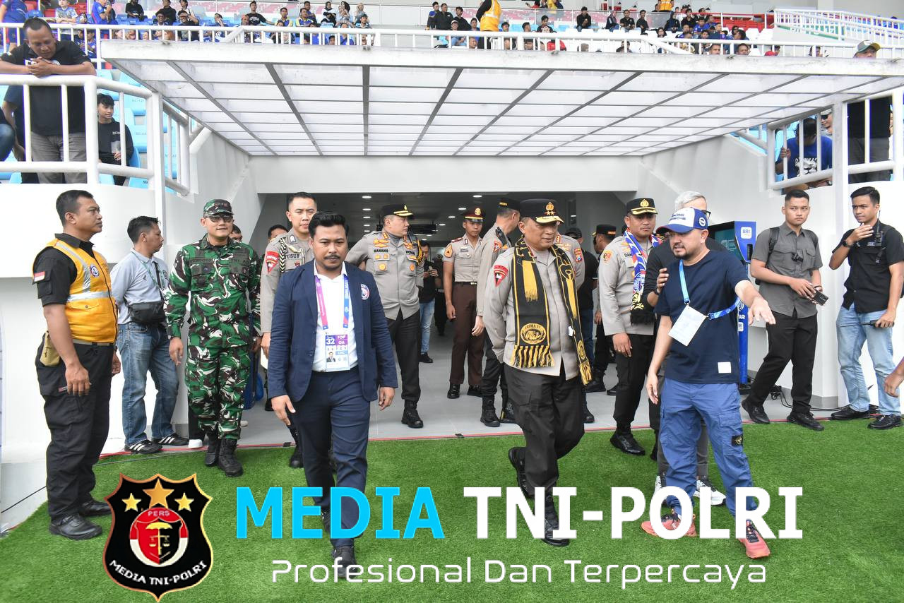 Dandim 0818/Malang-Batu dan Kapolres Malang Kawal Ketat Laga Liga 1 Arema FC vs Persik Kediri di Stadion Kanjuruhan